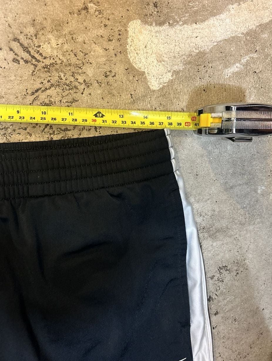 Nike Basketball Warm Up Pants Size M Black Track Stripe Zip Ankle 4