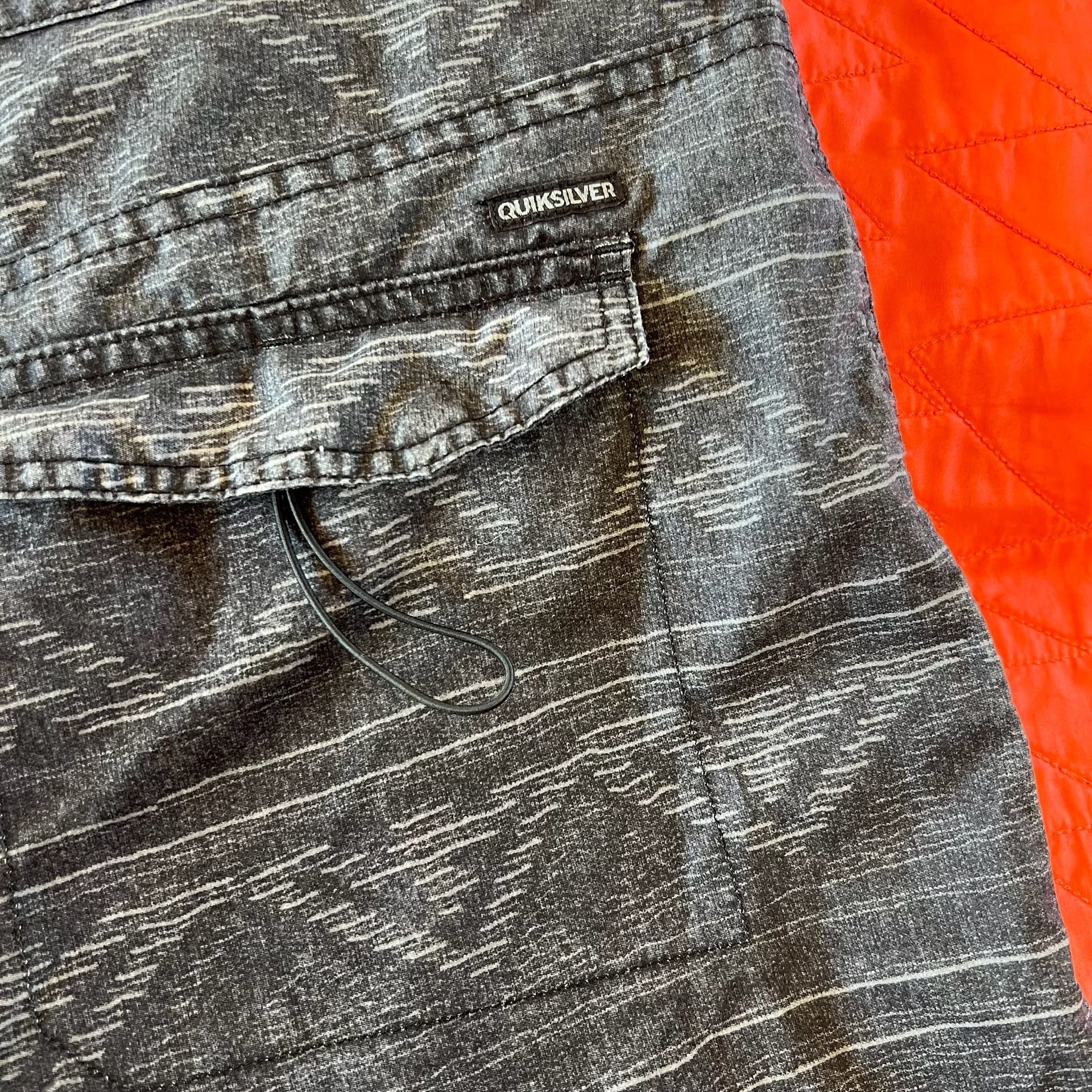 Quiksilver Amphibians Size 40 Black Geometric Print Hybrid Shorts 10
