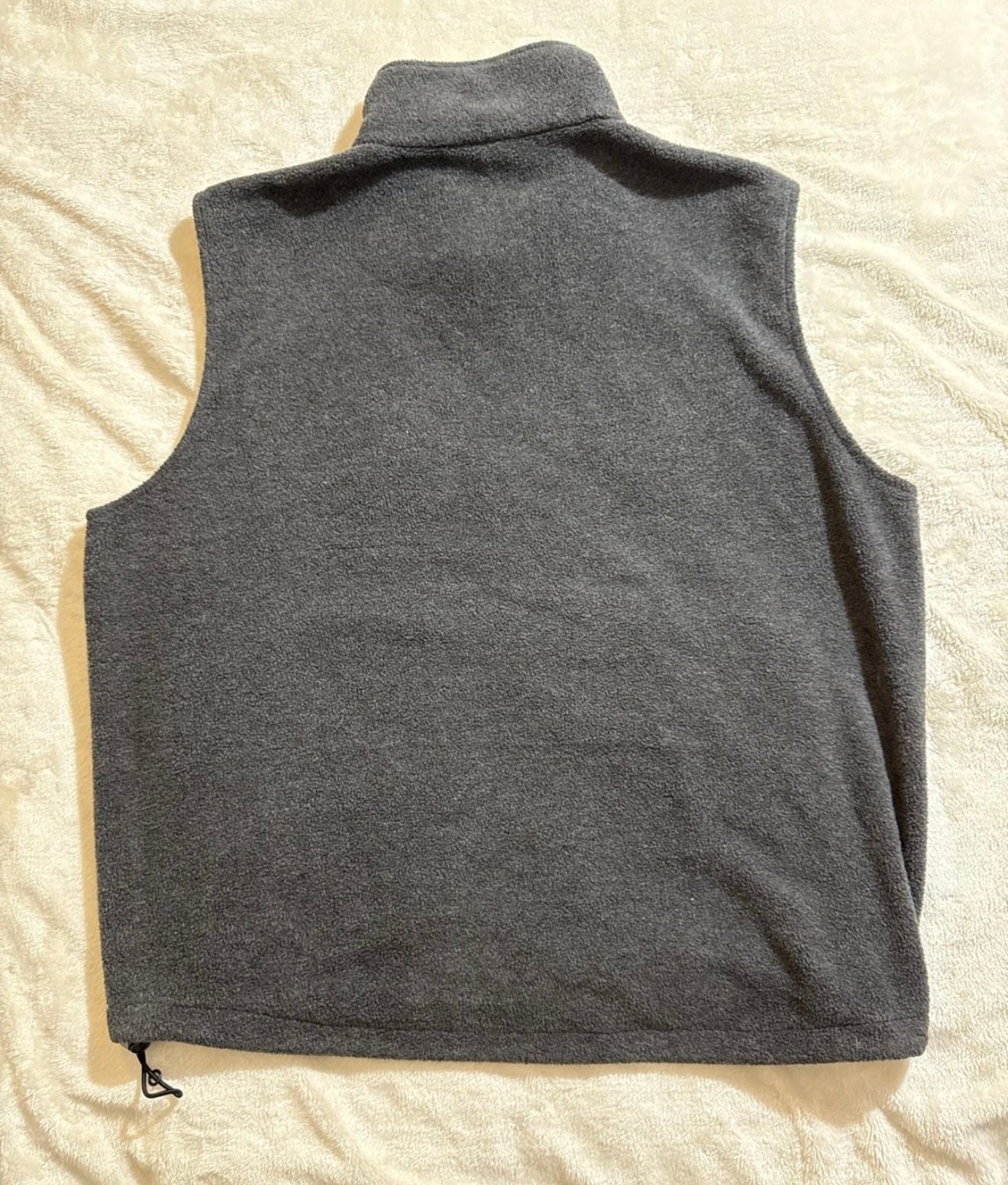 Woolrich Fleece Vest Size L Gray Full Zip 9