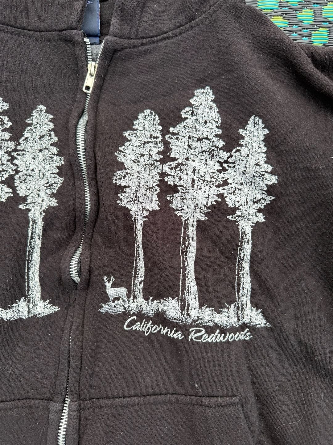 Authentic Life Apparel California Redwoods Size Medium Zip Hoodie 3