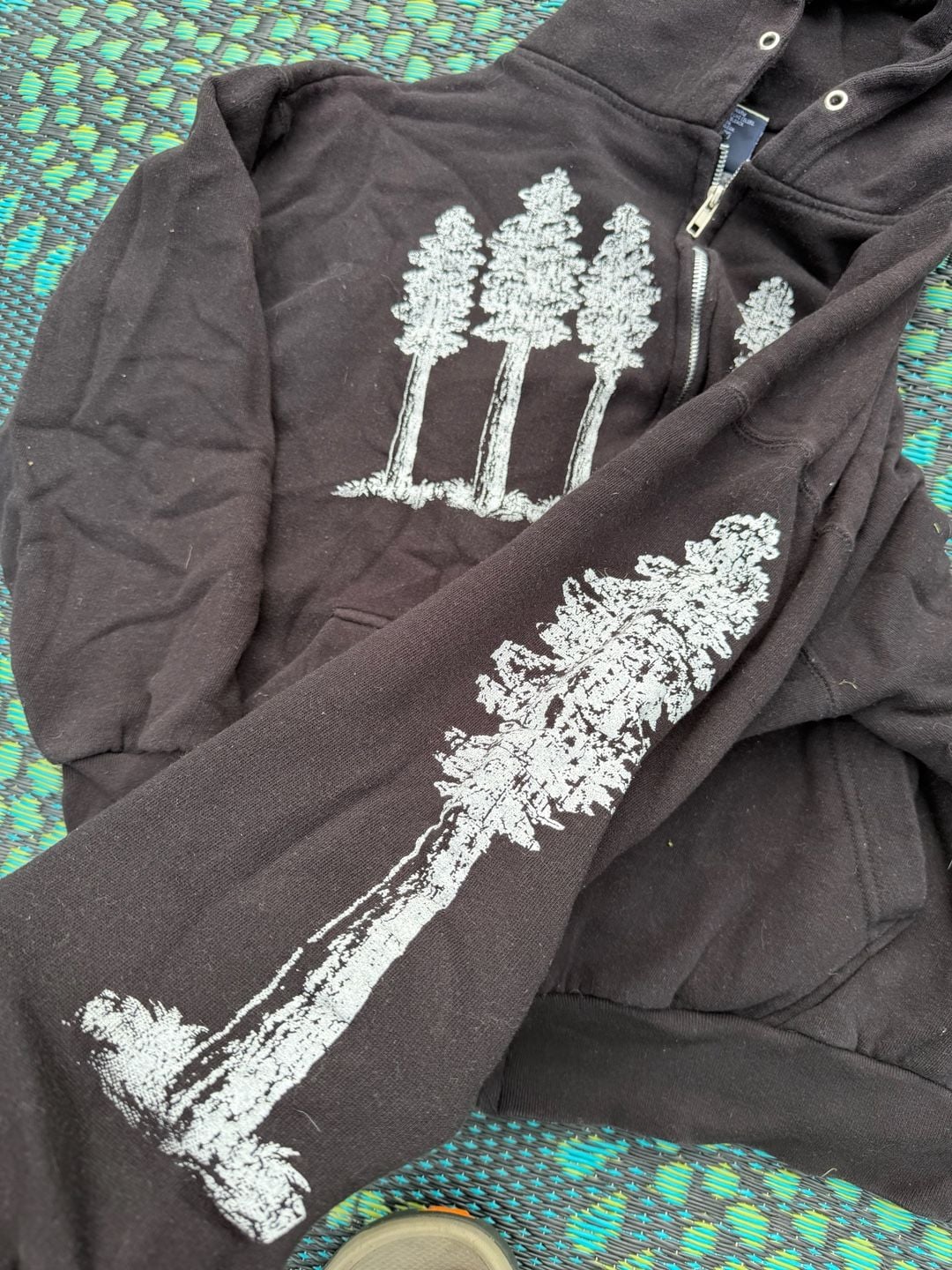 Authentic Life Apparel California Redwoods Size Medium Zip Hoodie 4