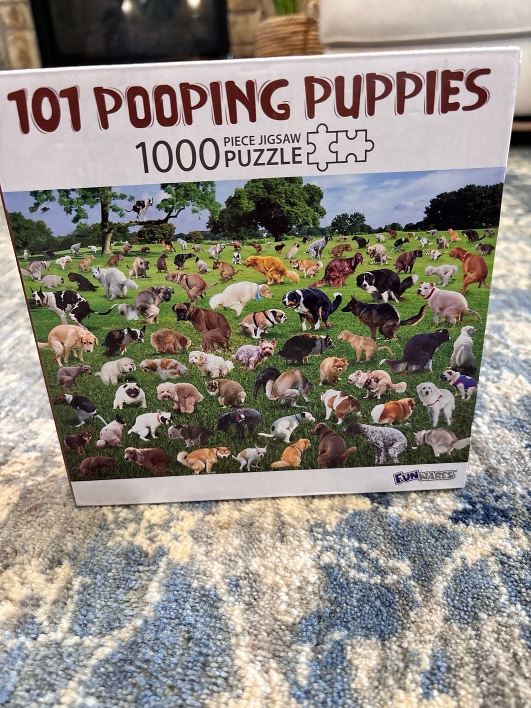 Funwares 101 Pooping Puppies 1000 Piece Jigsaw Puzzle 2
