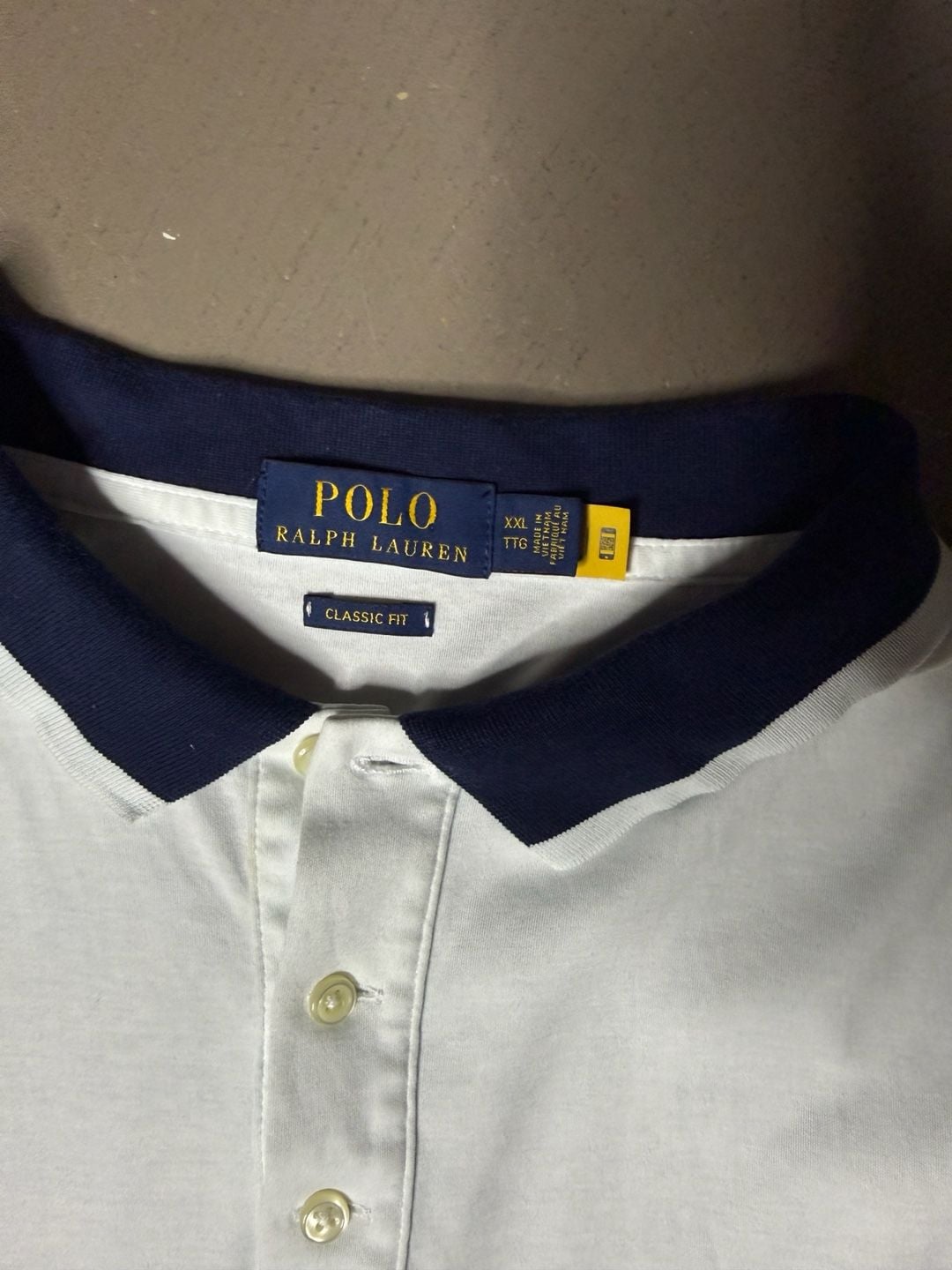 Polo Ralph Lauren Colorblock Polo Shirt Size XXL White Red Navy 3