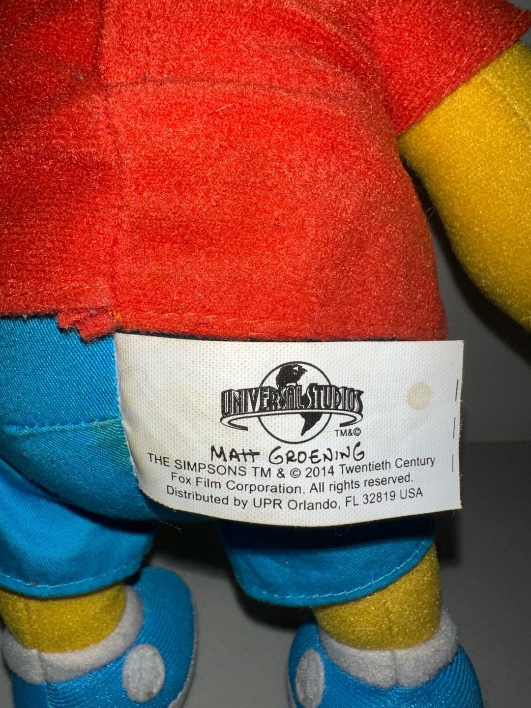 Universal Studios The Simpsons Bart Simpson Plush Doll 3