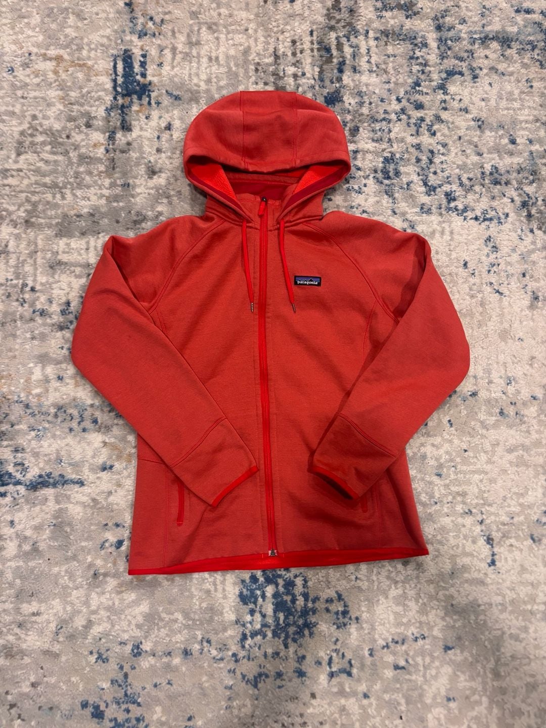 Patagonia Performance Better Sweater Hoody Size L Red Fleece 2