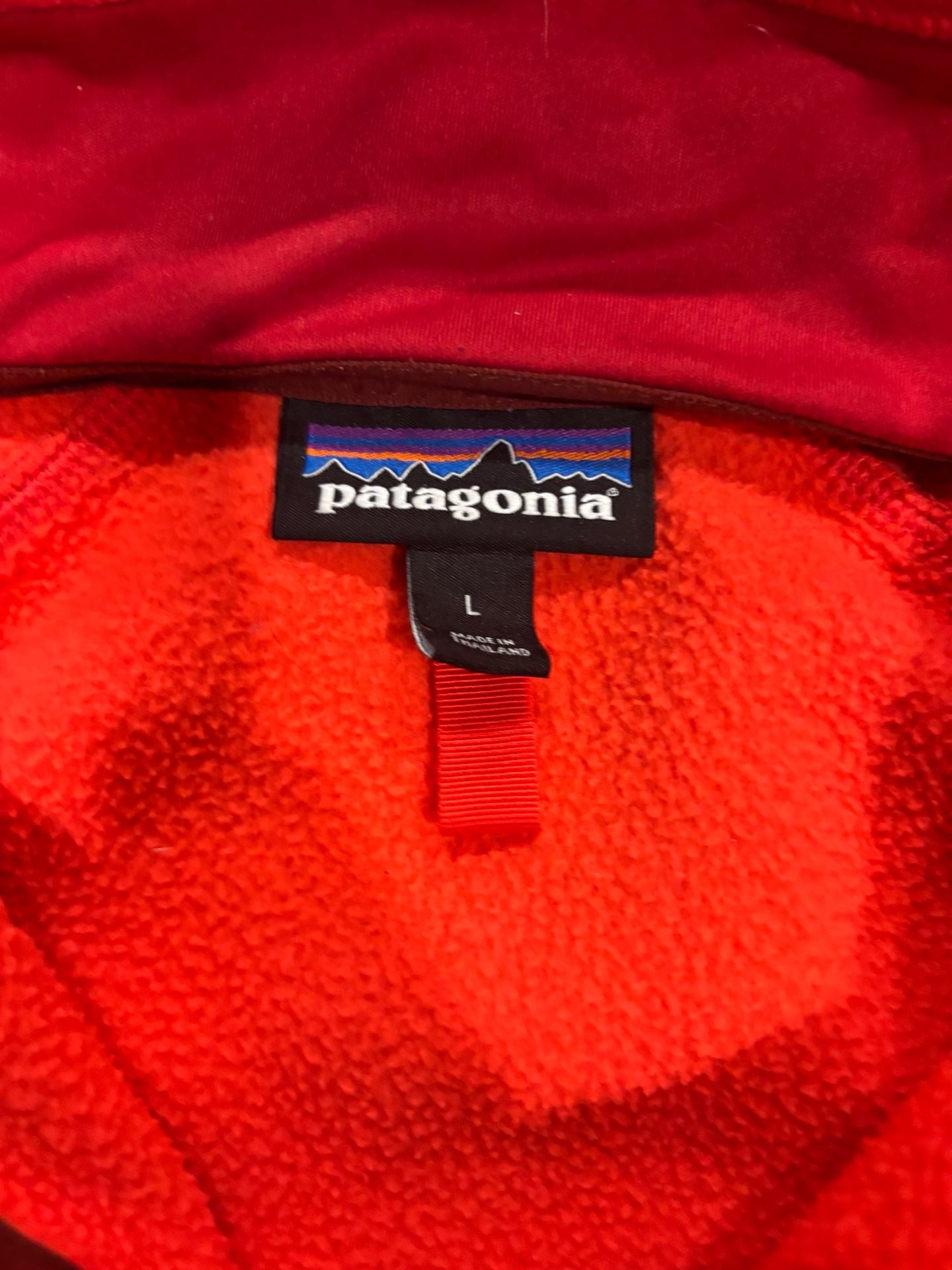 Patagonia Performance Better Sweater Hoody Size L Red Fleece 4