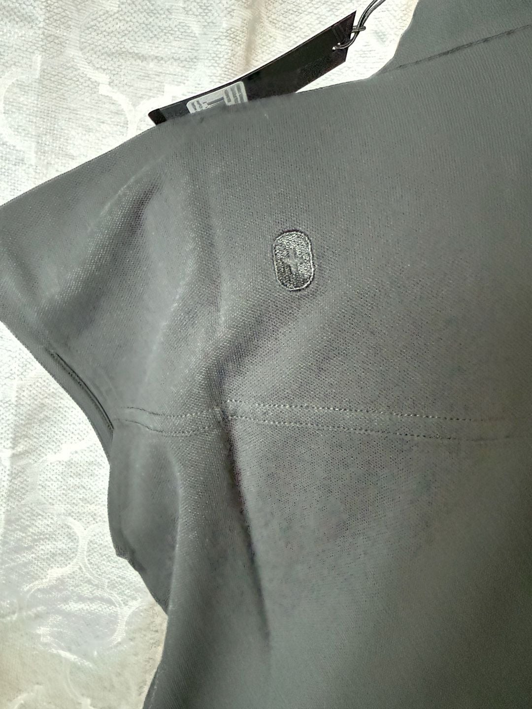 FIGS Women’s Technical Pique Ella Scrub Polo Size S Black 6
