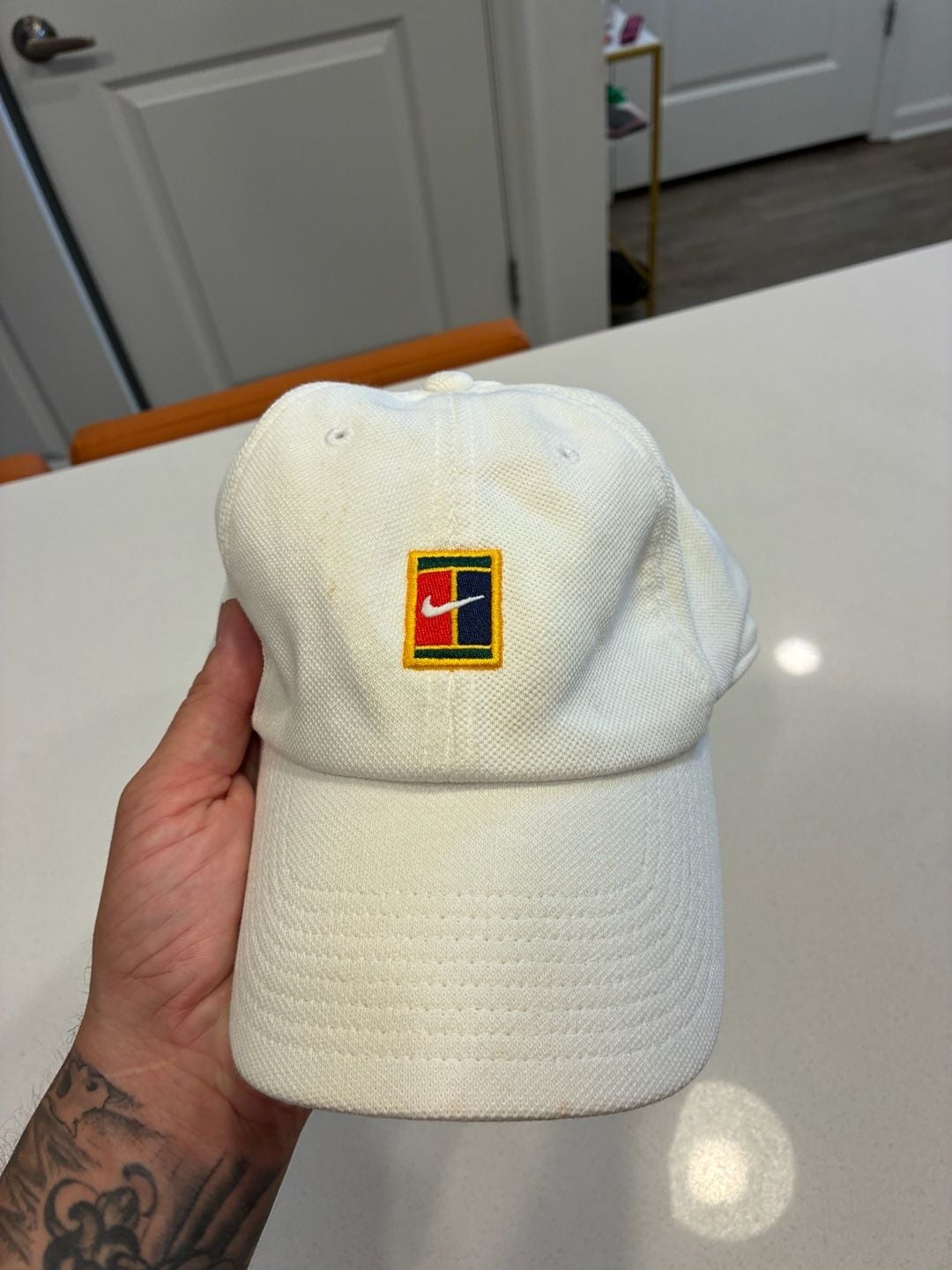 Nike Heritage86 Tennis Court White Adjustable Hat Cap 4