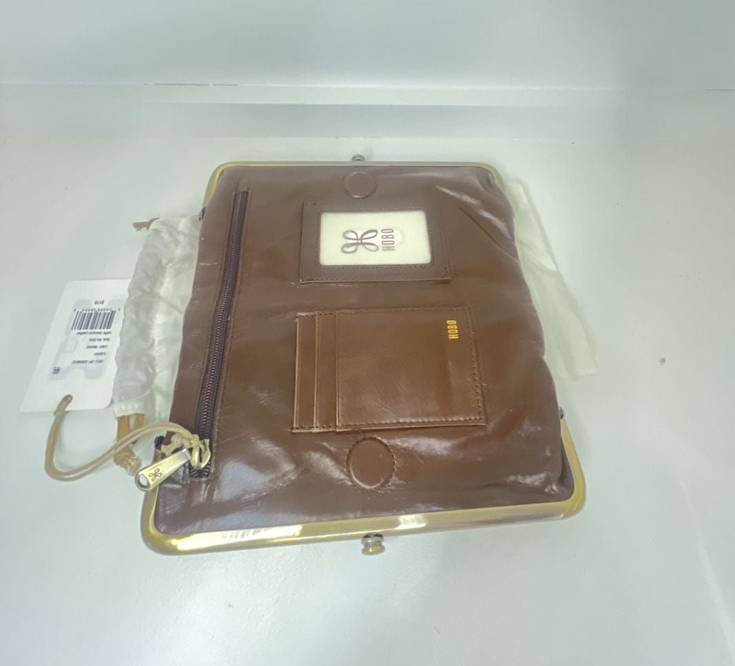 Hobo Lauren Wallet Patchwork Shimmer Snake Mocha Multi 3