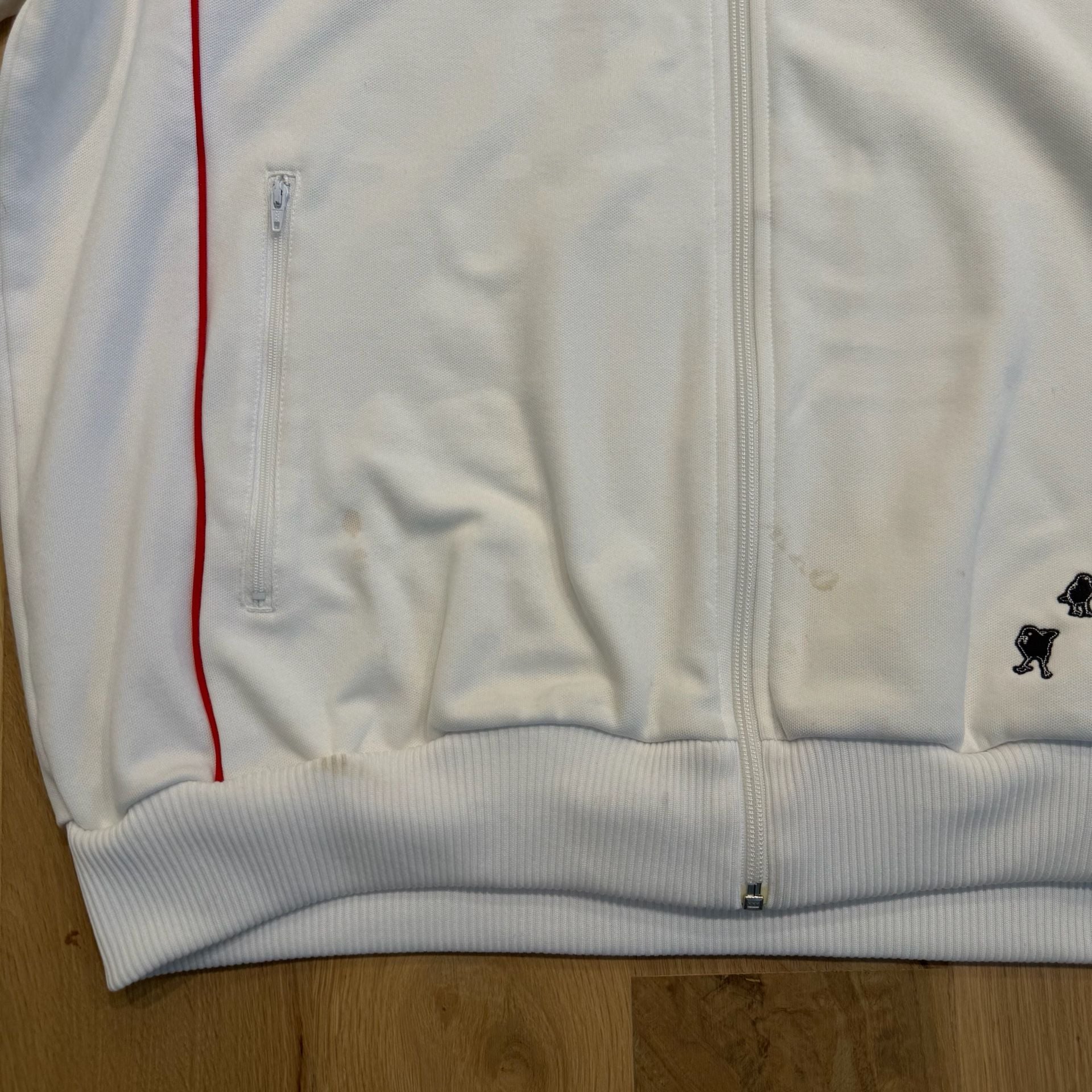 Adidas I Love Tokyo Track Jacket Size 2XL White Red Japan Zip Up 6