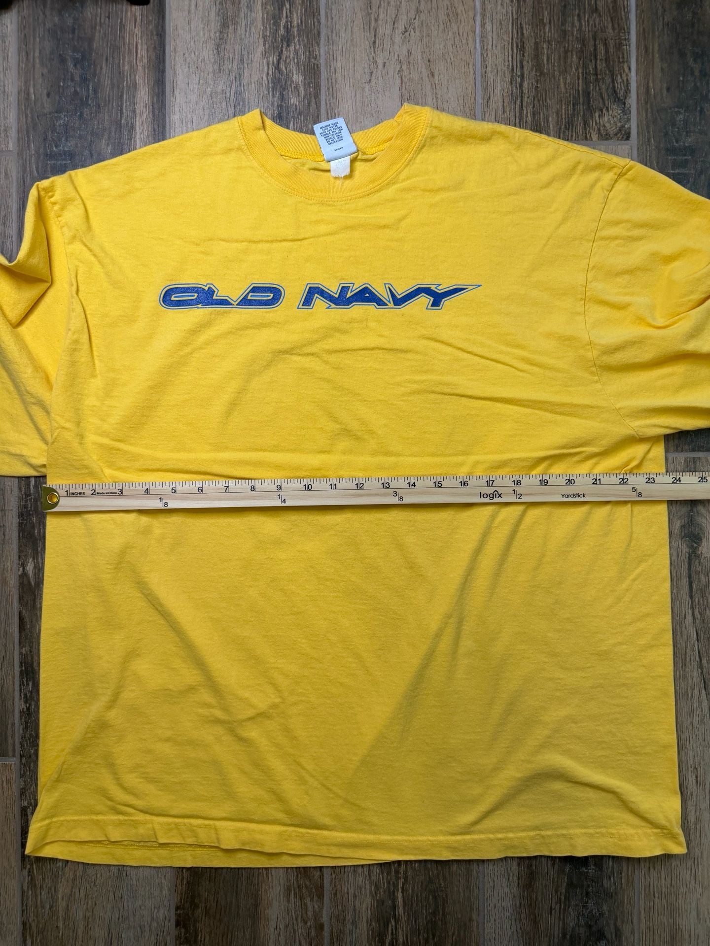 Vintage Y2K Old Navy Spell Out Adult XL Long-Sleeve T-Shirt 6