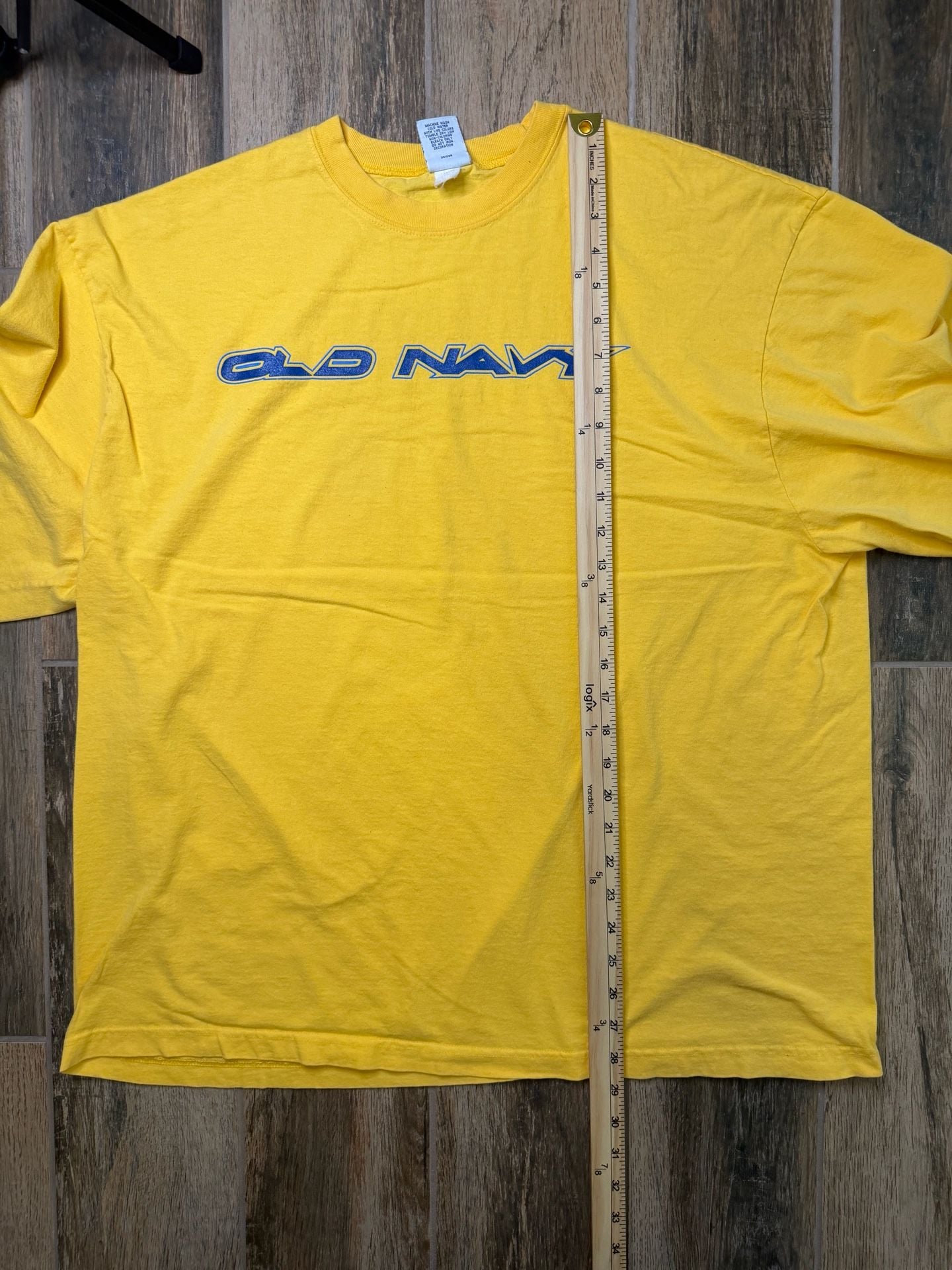 Vintage Y2K Old Navy Spell Out Adult XL Long-Sleeve T-Shirt 7