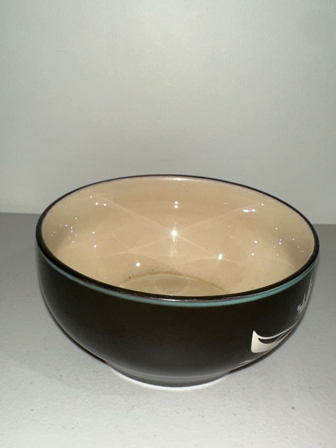Canoe Pine Trees Ceramic Bowls Set of 2 3