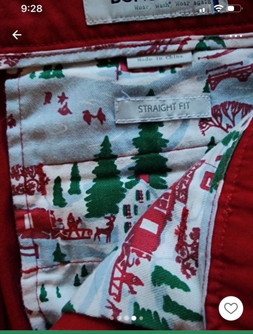 Bonobos Washed Chinos Size 30/30 Red Straight Fit Pants 5