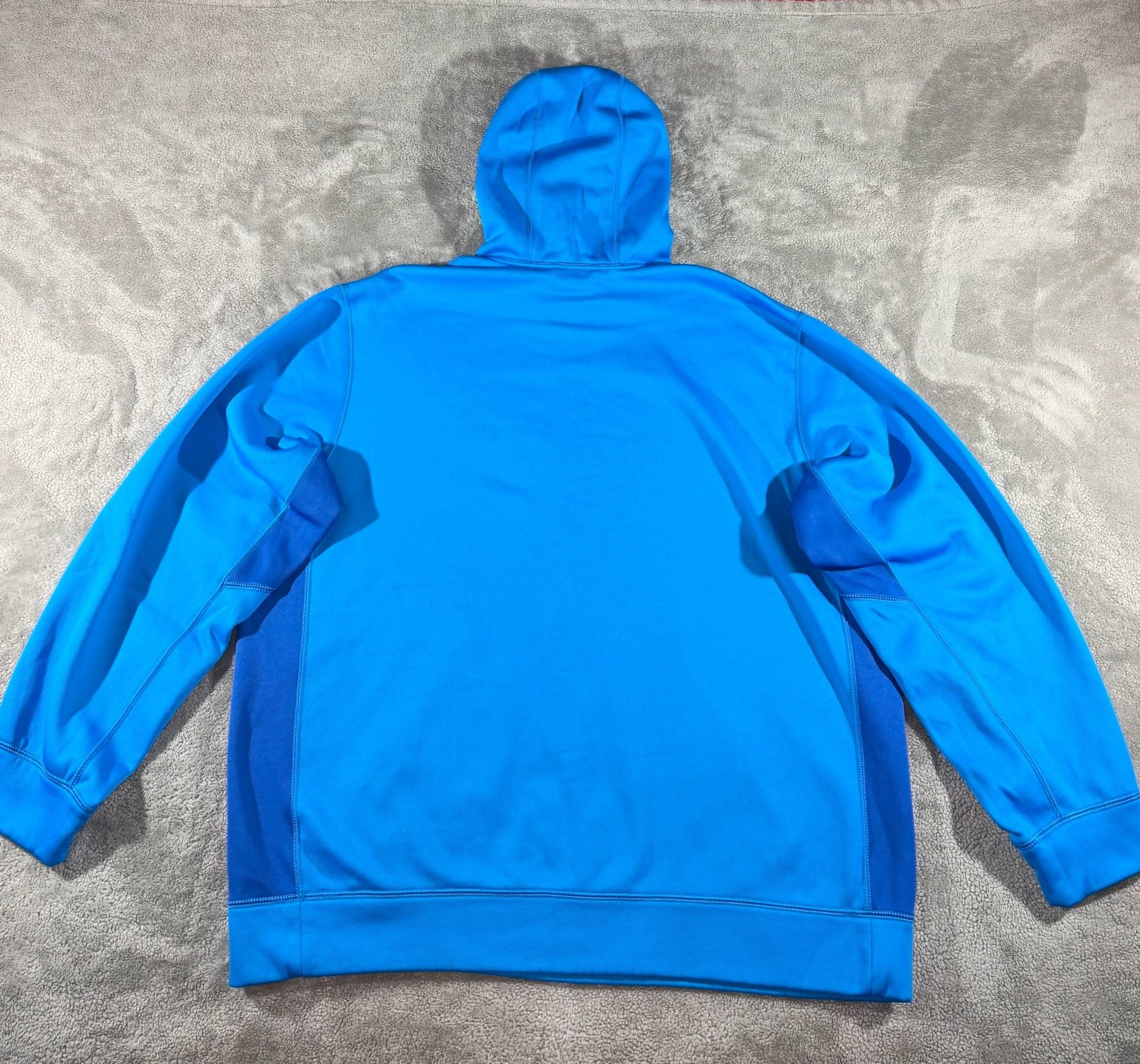 Nike Therma-Fit Hoodie Size XL Blue Fleece Pullover 7
