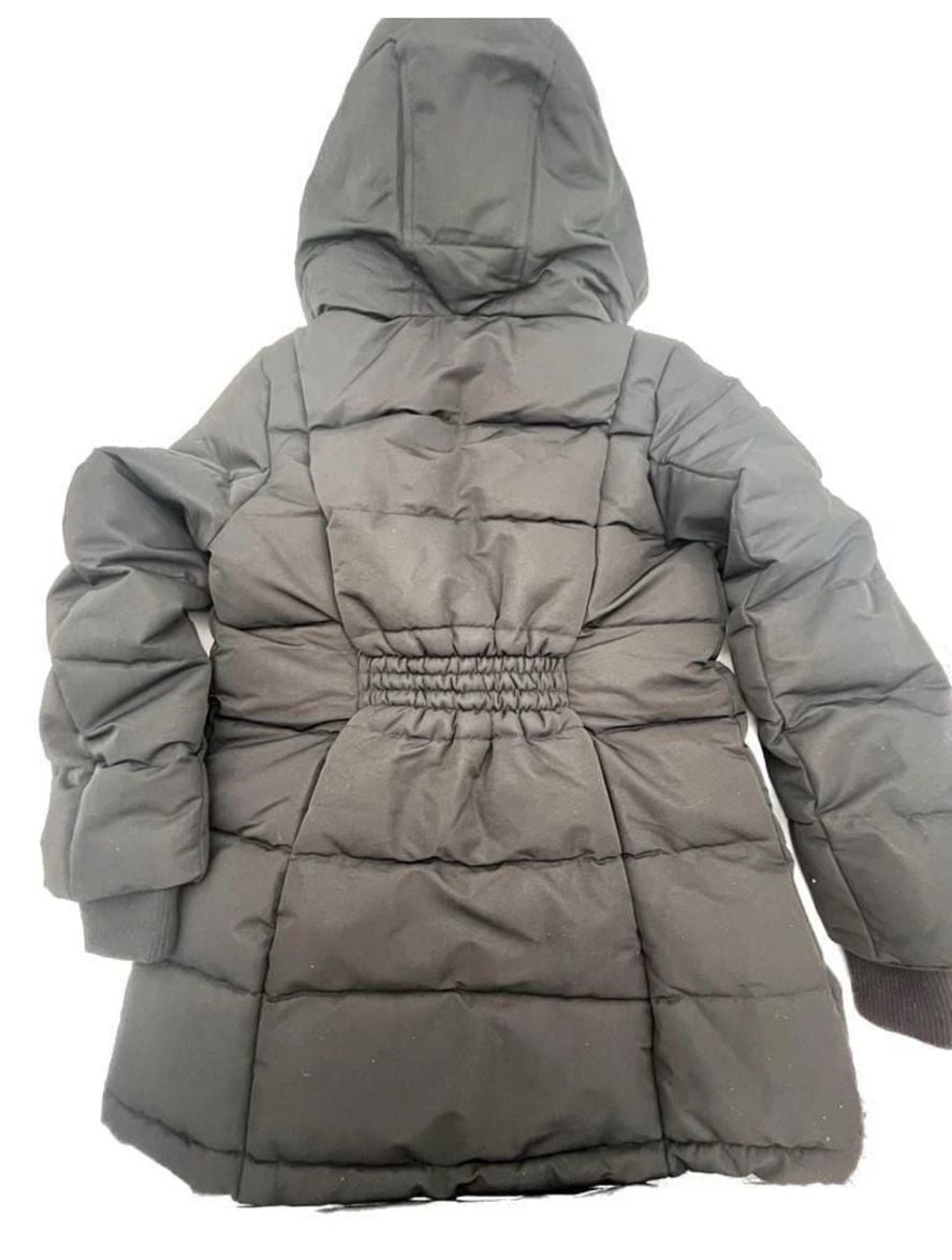 Canada Weather Gear kids hooded Puffer Parka Jacket Size 7/8 Black Winter coat 3