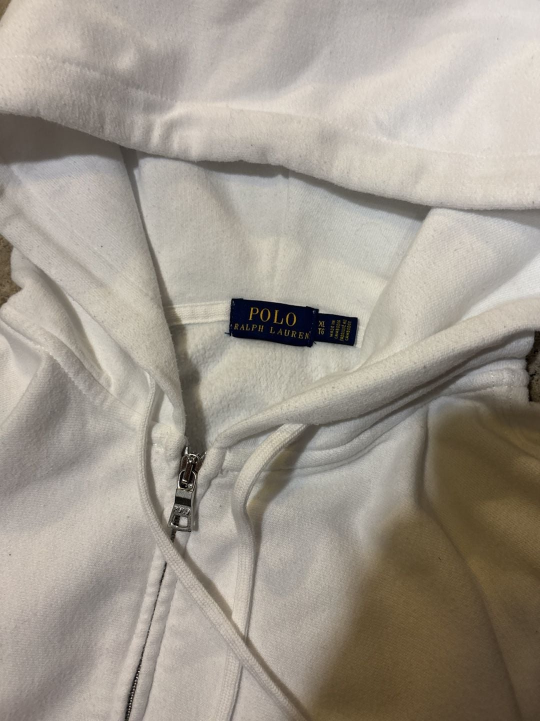 Polo Ralph Lauren Full Zip Hoodie Womens Size XL White 4