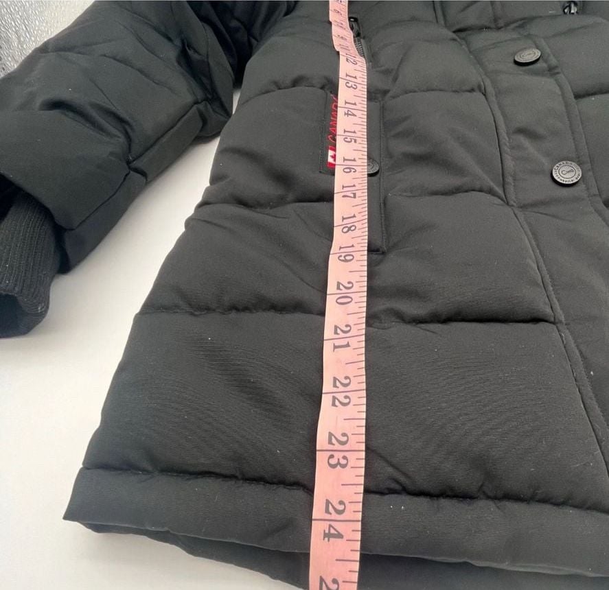 Canada Weather Gear kids hooded Puffer Parka Jacket Size 7/8 Black Winter coat 4
