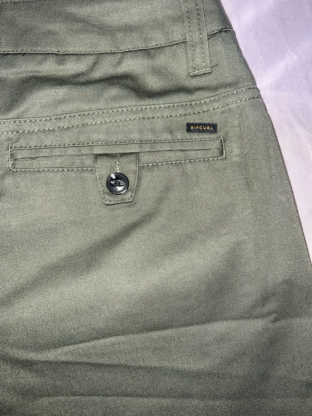 Rip Curl Chino Shorts Size 30 Green Cotton Casual Surf Walkshorts 11