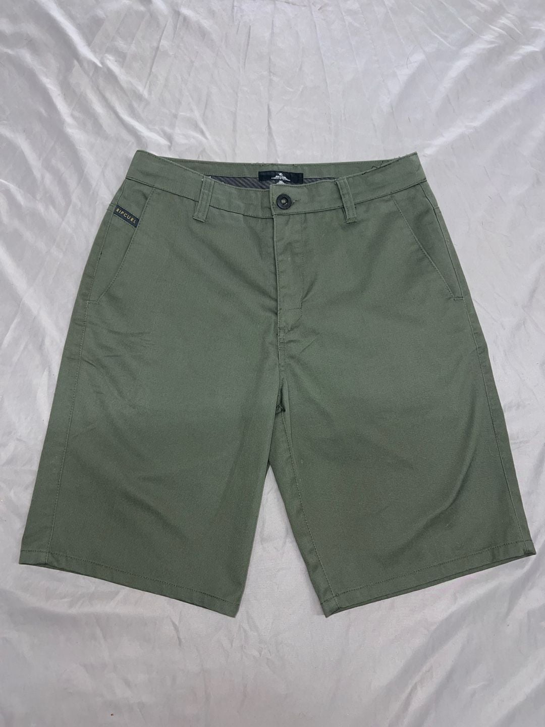 Rip Curl Chino Shorts Size 30 Green Cotton Casual Surf Walkshorts 12