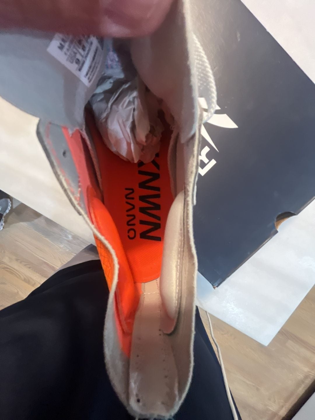Reebok Nano Unknwn Training Shoes Size 9 Grey Orange 10