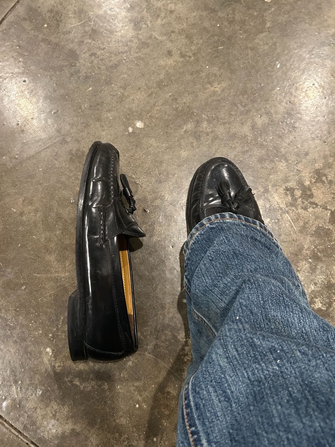 Cole Haan Tassel Loafers Size 9 Black Leather Dress Shoes 2