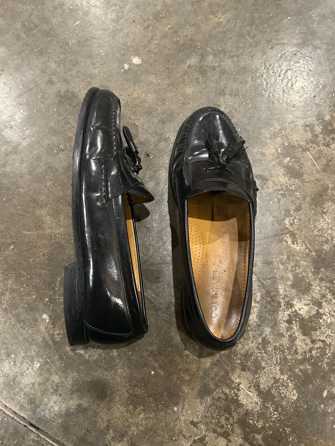 Cole Haan Tassel Loafers Size 9 Black Leather Dress Shoes 3
