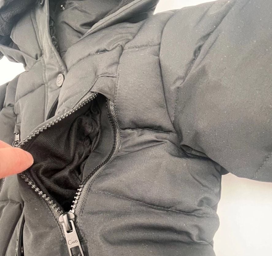 Canada Weather Gear kids hooded Puffer Parka Jacket Size 7/8 Black Winter coat 13