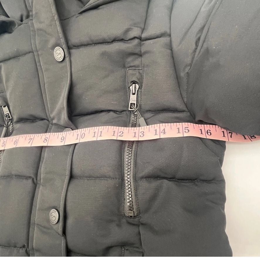 Canada Weather Gear kids hooded Puffer Parka Jacket Size 7/8 Black Winter coat 11