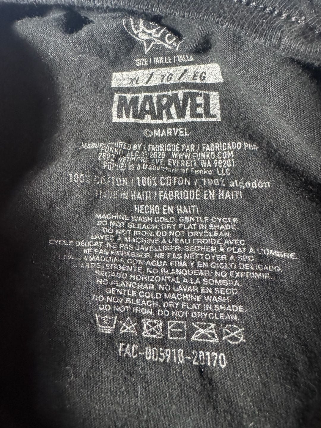 Marvel X-Men Funko Pop T-Shirt Size XL Black 2