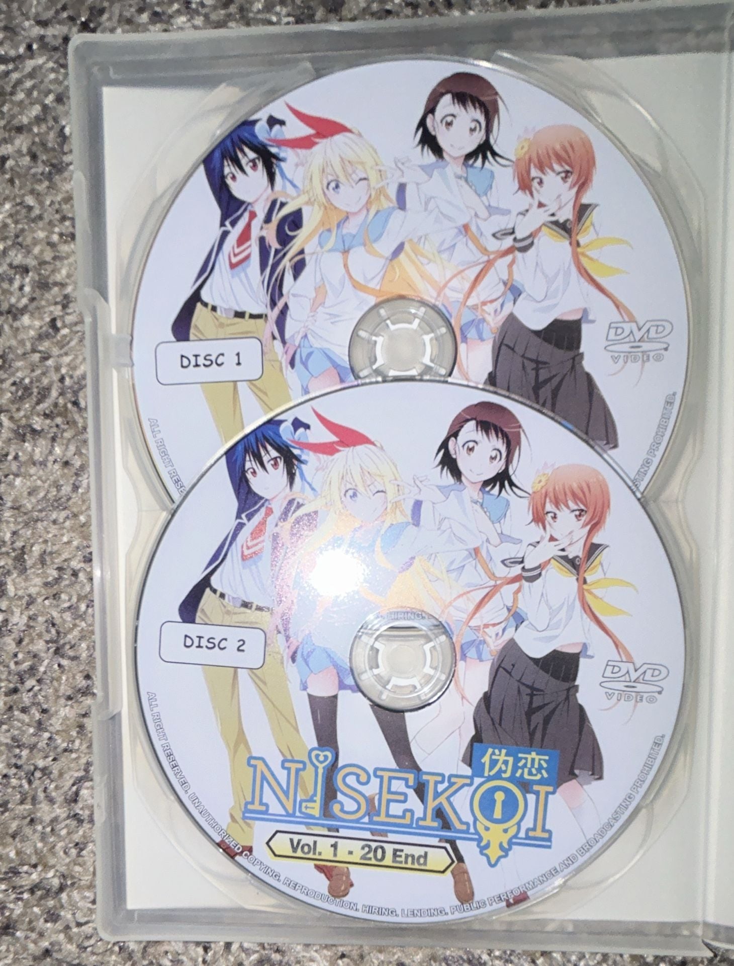 Nisekoi Vol 1-20 End Anime DVD 6