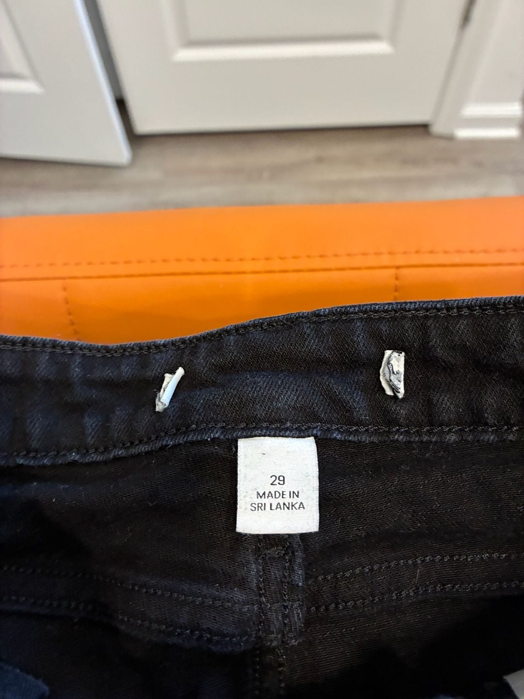 Calvin Klein Jeans Red Stripe Skinny Jeans Size 29 Black 4