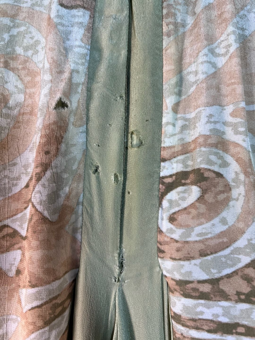 Ritu Kumar Size L Embellished Draped Maxi Dress Green Boho Ethnic Designer 3