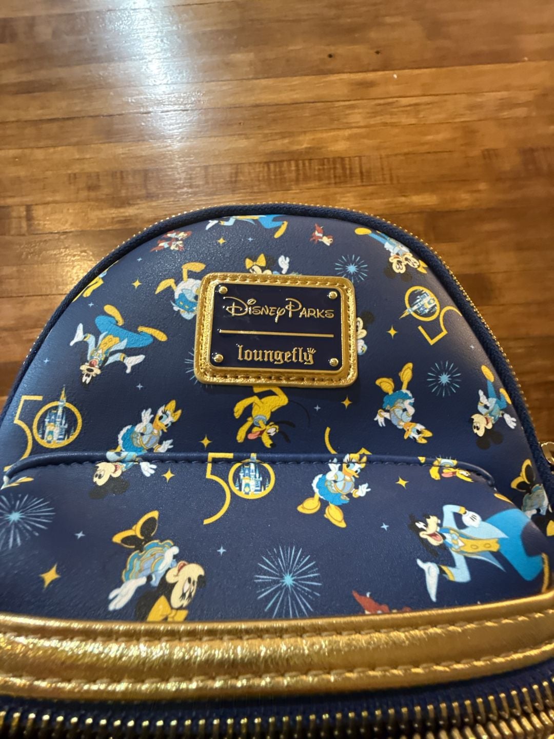 Disney Parks Loungefly 50th Anniversary Mini Backpack Blue (b1) 2