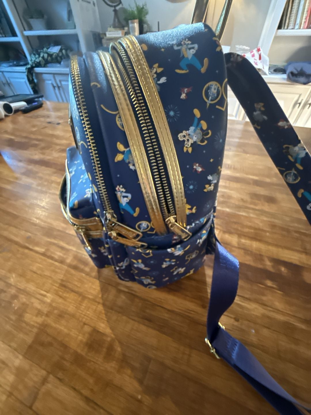 Disney Parks Loungefly 50th Anniversary Mini Backpack Blue (b1) 3