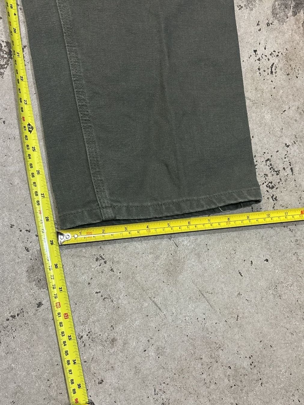 Carhartt B11 MOS Size 36x30 Green Cotton Canvas Original Dungaree Fit 6
