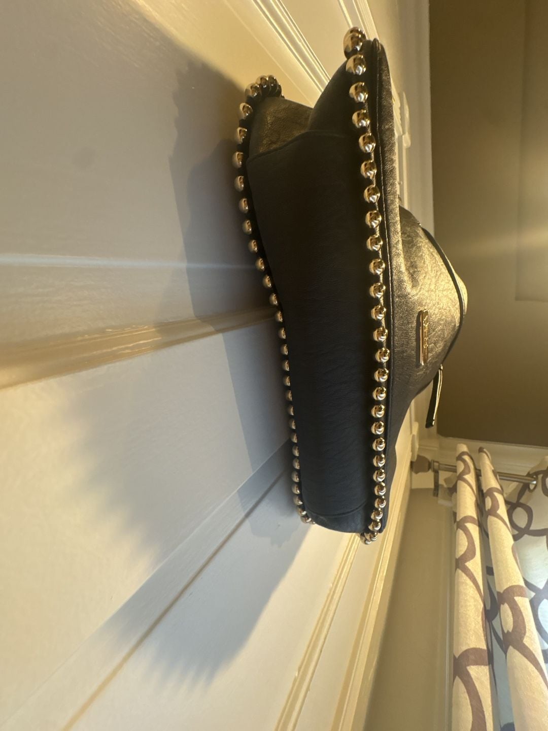 Jessica Simpson Black Studded Hobo Shoulder Bag 5