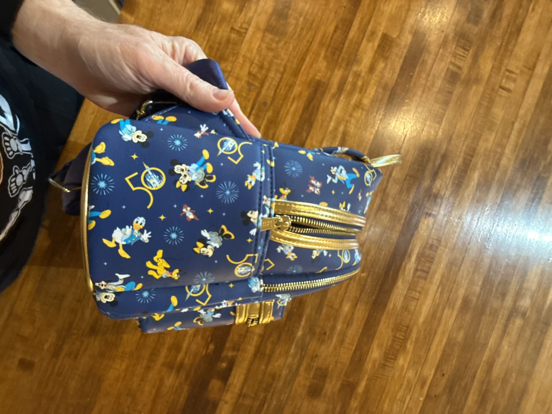 Disney Parks Loungefly 50th Anniversary Mini Backpack Blue (b1) 7