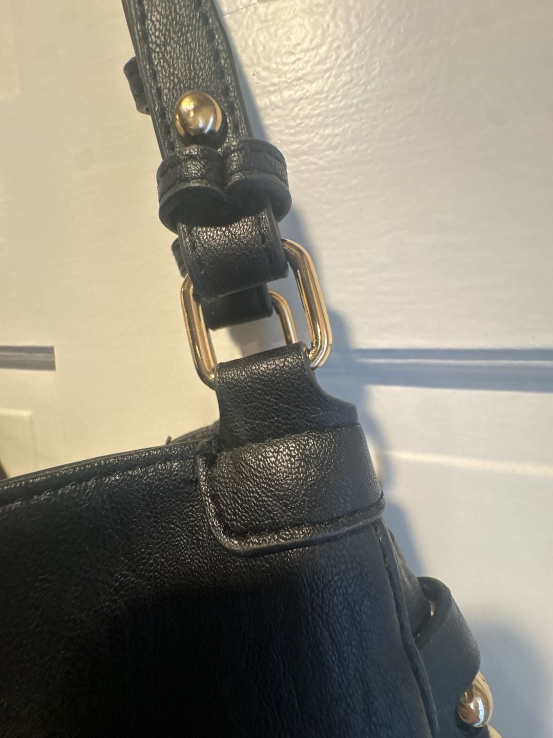 Jessica Simpson Black Studded Hobo Shoulder Bag 7
