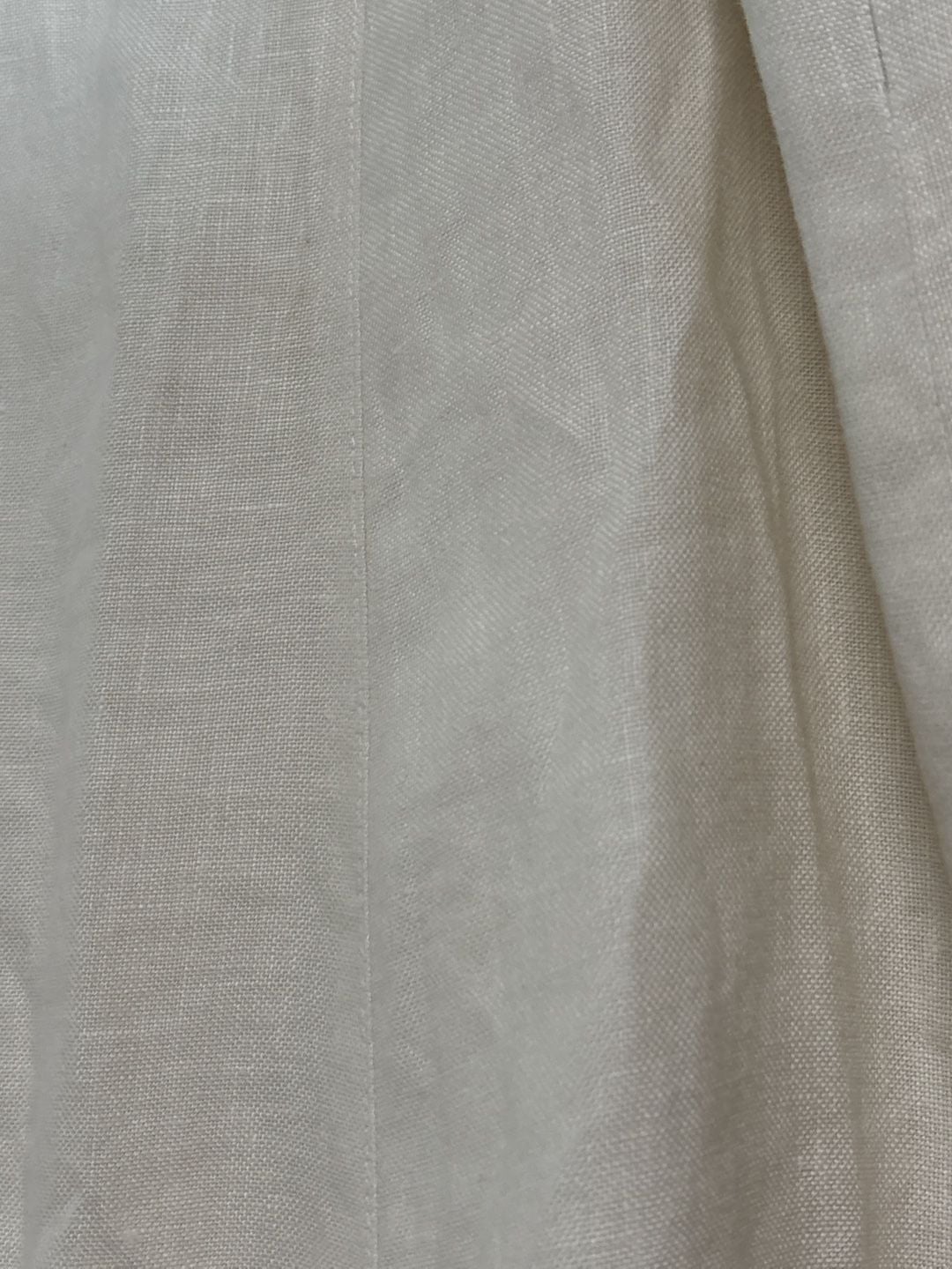 Talbots 100% Irish Linen White Flared Midi Length Skirt 7