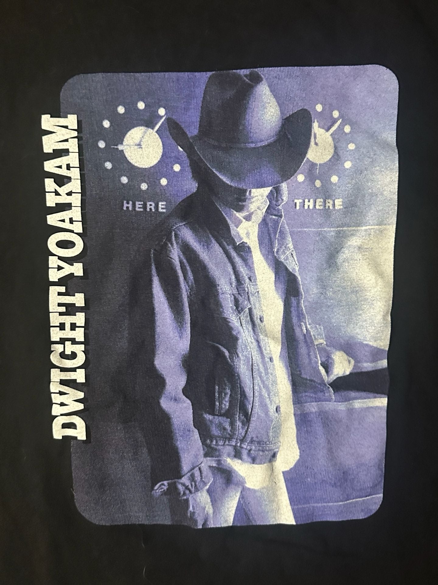 All Sport Dwight Yoakam Here And There Tour T-Shirt Size M Black 6