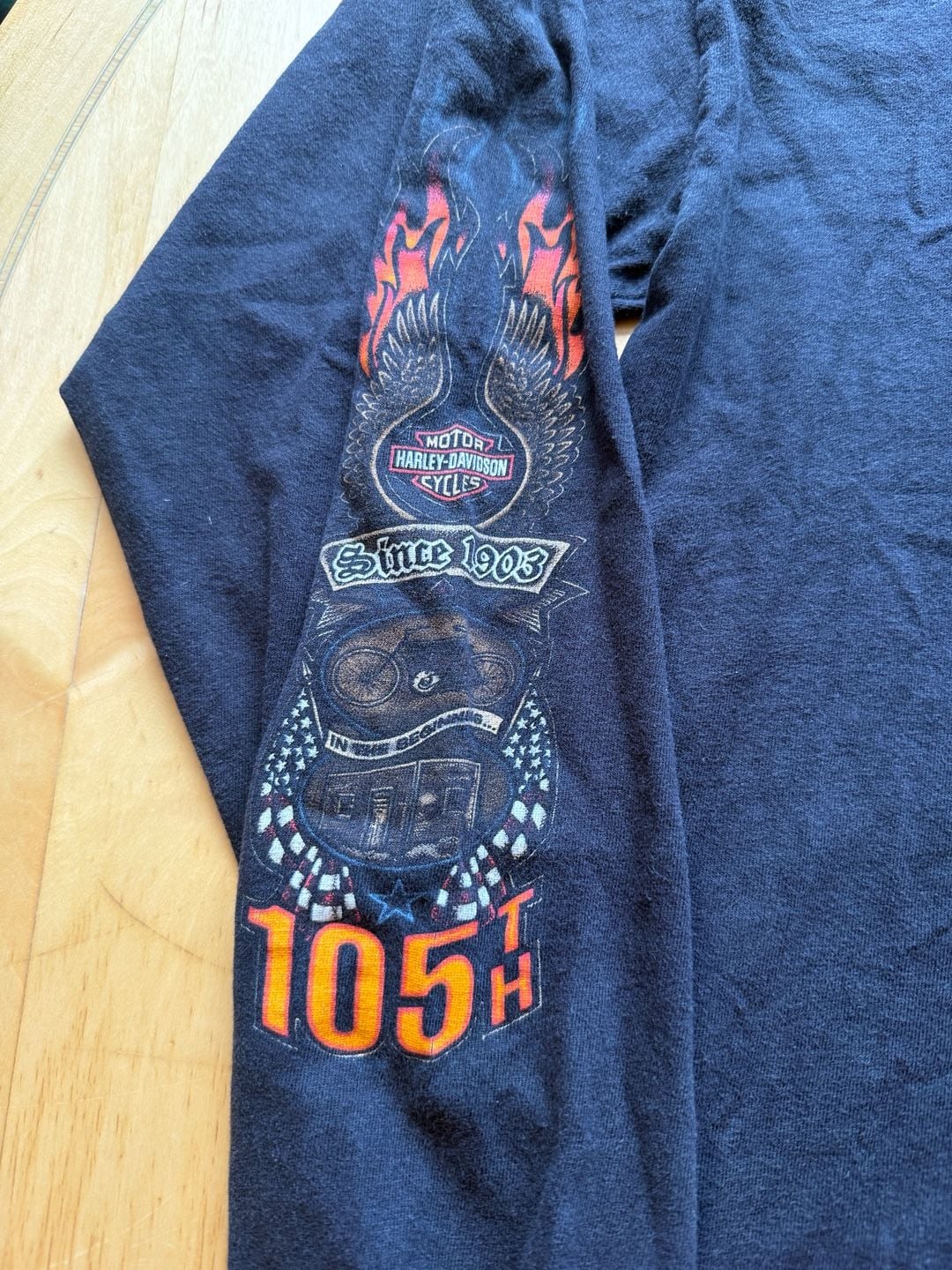 Harley-Davidson Long Sleeve T-Shirt Size XL Black 105 Years Chicagoland 5