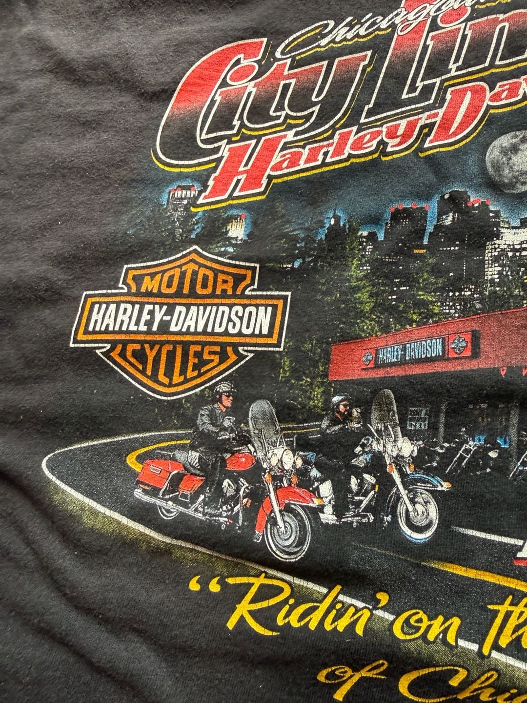 Harley-Davidson Long Sleeve T-Shirt Size XL Black 105 Years Chicagoland 7