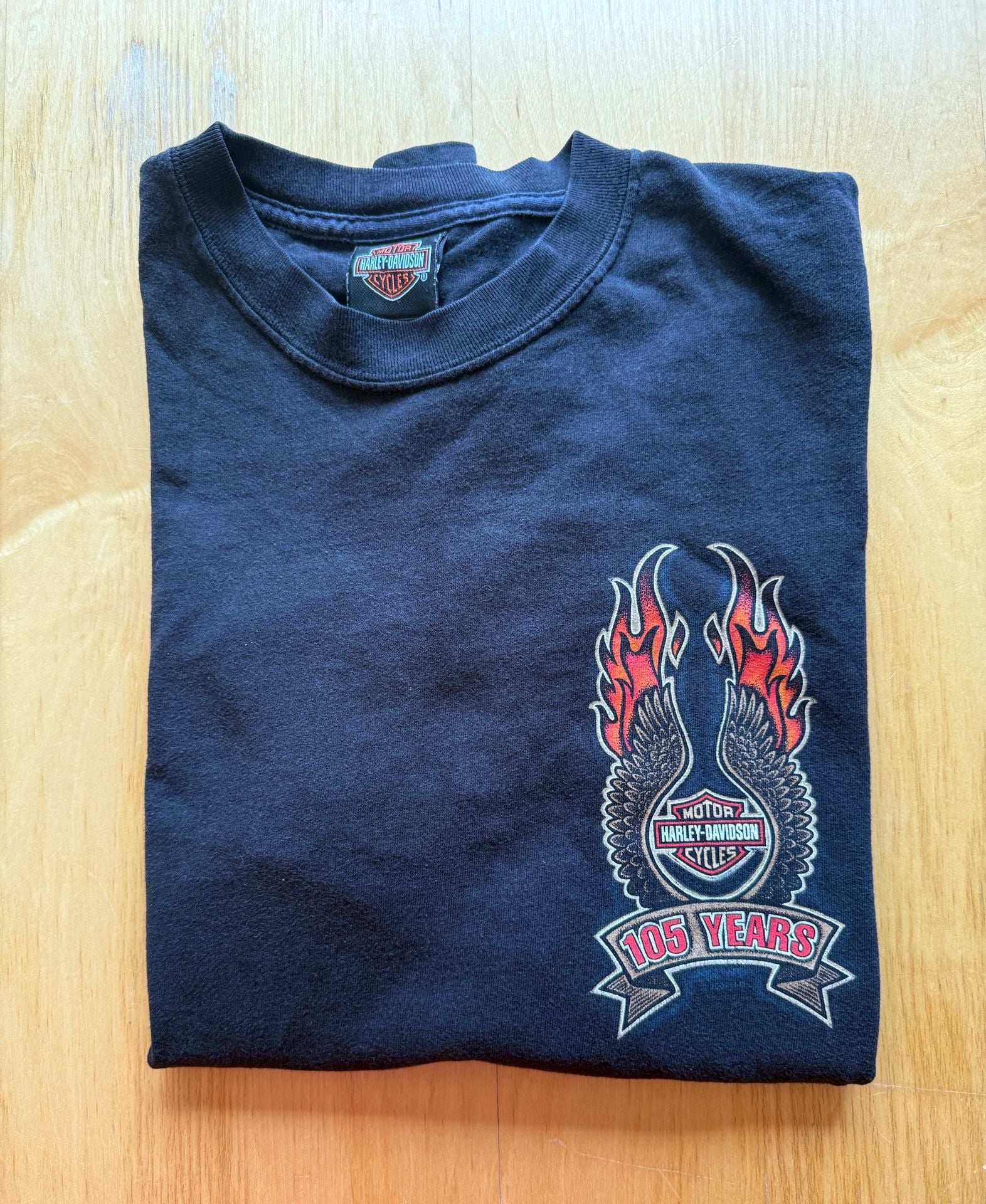 Harley-Davidson Long Sleeve T-Shirt Size XL Black 105 Years Chicagoland 9