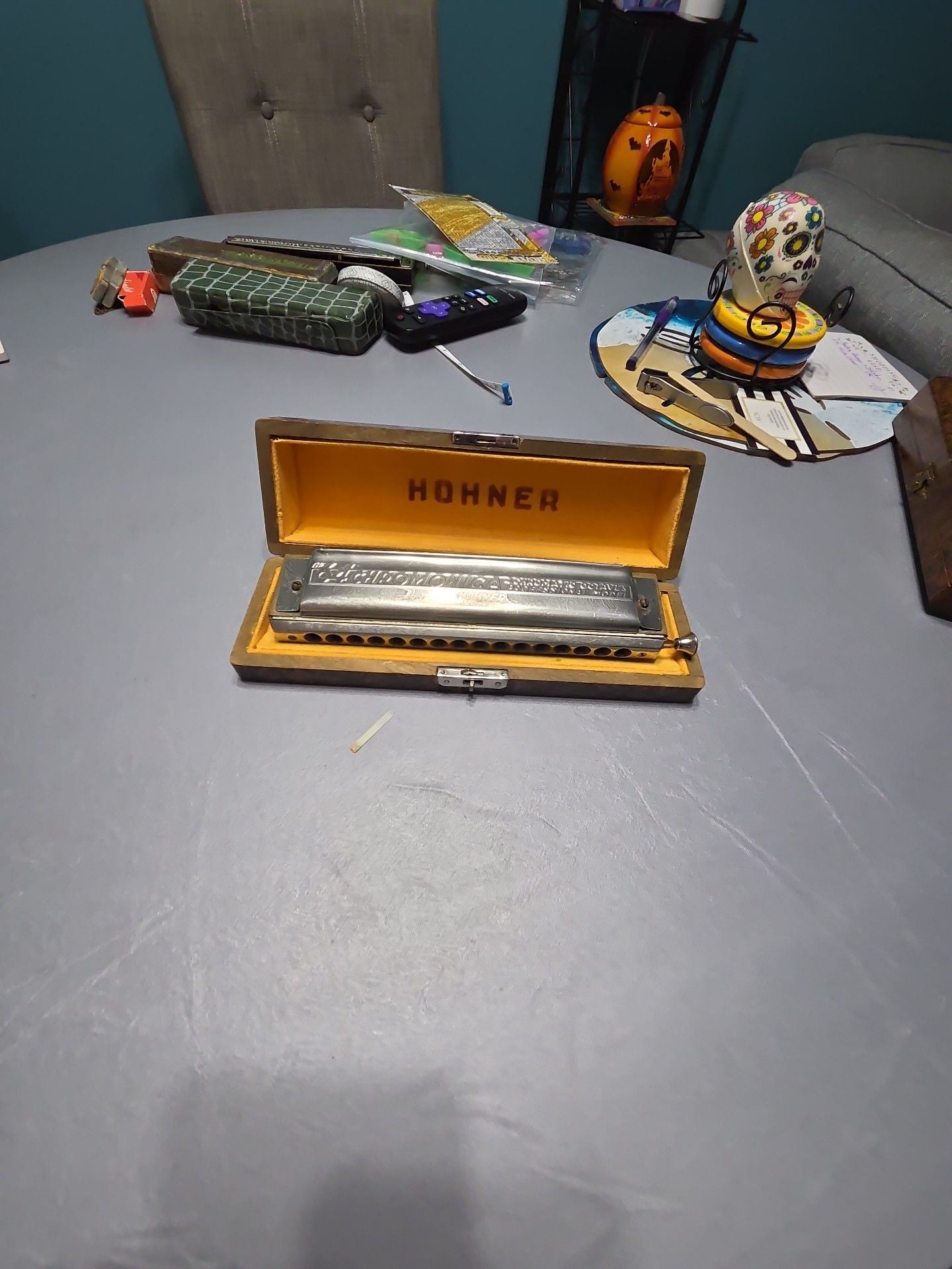 Hohner The 64 Chromonica 4 Octave Professional Harmonica with Case 7