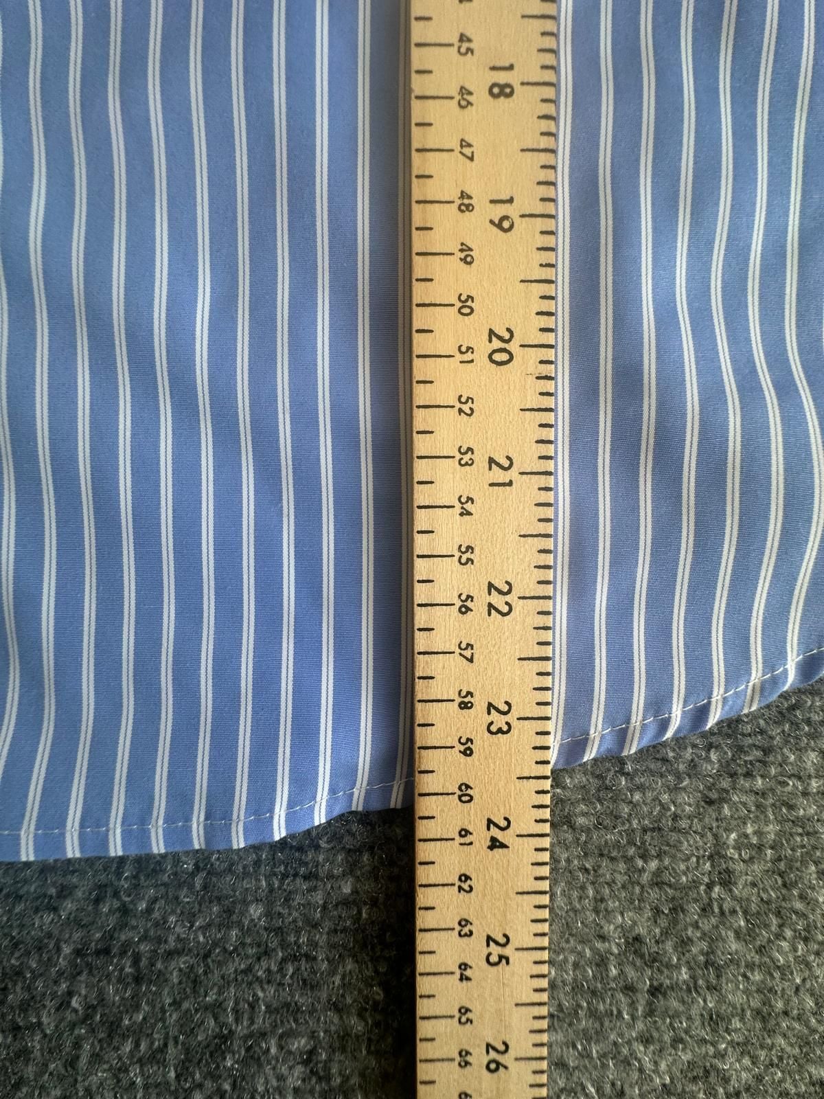Colette Rose New Striped Button-Down Shirt Size L Blue 7