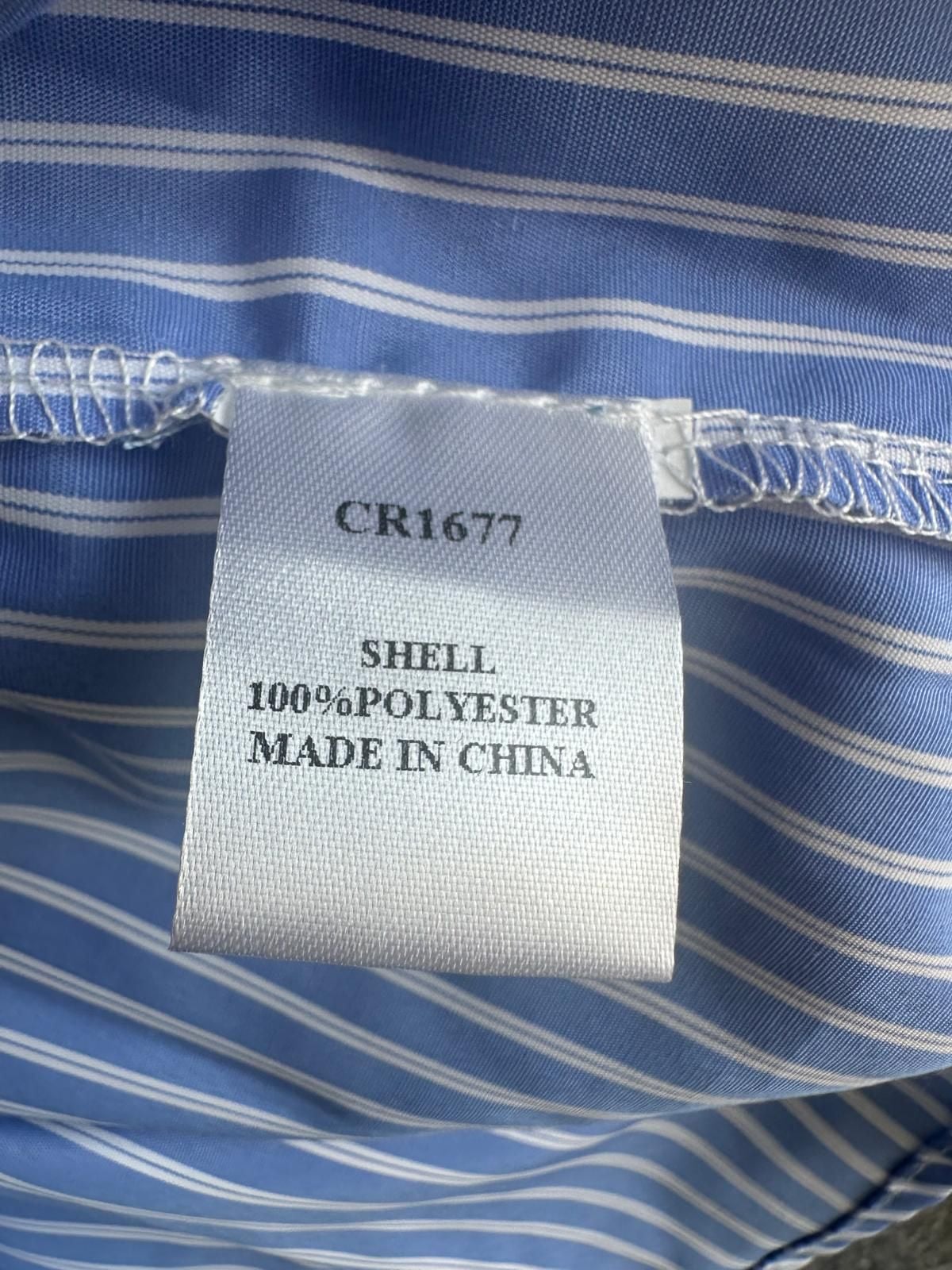 Colette Rose New Striped Button-Down Shirt Size L Blue 12