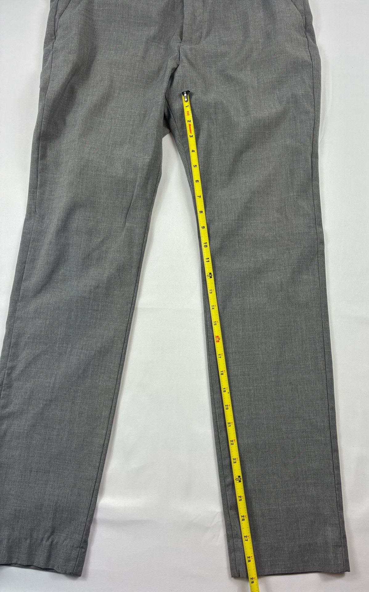 H&M Slim Fit Pants Size 33R Gray Dress Slacks 6