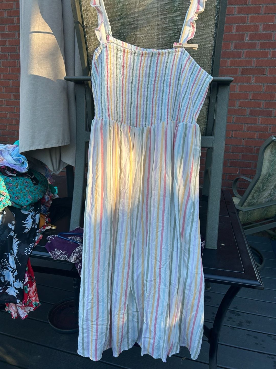 Plus Size - Midi Challis Smocked Tiered Dress - 2