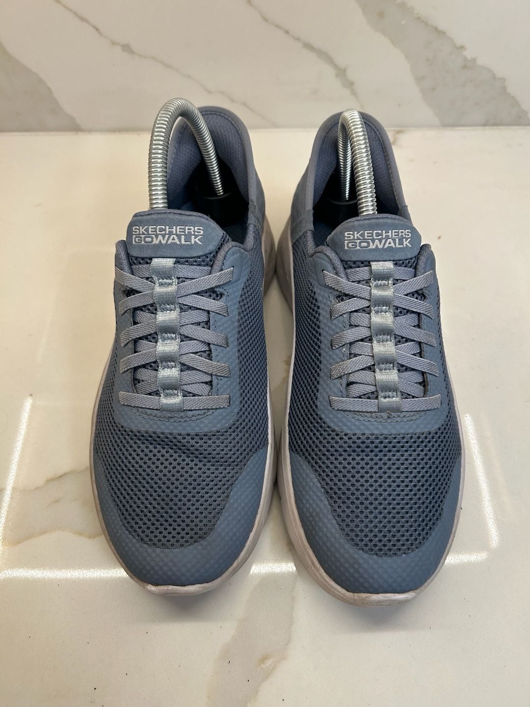 Skechers Go Walk Flex Slip-Ins Walking Shoes Blue Mesh (Size: 7.5) 3